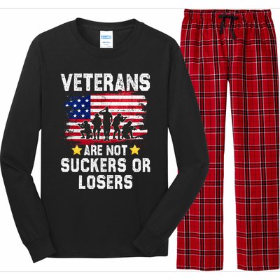 Veterans Are Not Suckers Or Losers Long Sleeve Pajama Set