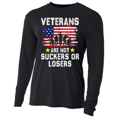 Veterans Are Not Suckers Or Losers Cooling Performance Long Sleeve Crew