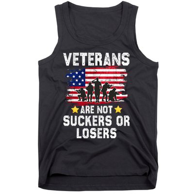 Veterans Are Not Suckers Or Losers Tank Top