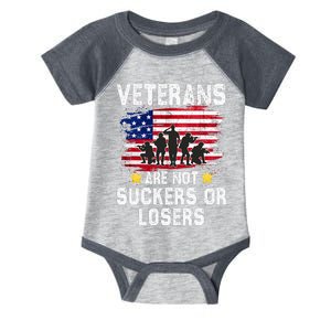 Veterans Are Not Suckers Or Losers Infant Baby Jersey Bodysuit