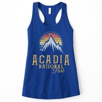 Vintage Acadia National Park Mountains Summit Meaningful Gift Womens Tank Top