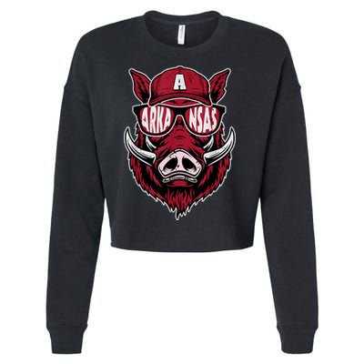 Vintage Arkansas Name Pride Apparel | Arkansas Name Styles Cropped Pullover Crew