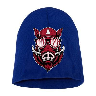 Vintage Arkansas Name Pride Apparel | Arkansas Name Styles Short Acrylic Beanie