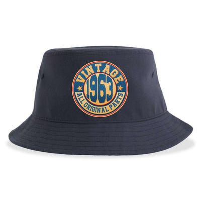 Vintage All Original Parts Emblem Shield 1963 60th Birthday Sustainable Bucket Hat