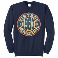 Vintage All Original Parts Emblem Shield 1963 60th Birthday Tall Sweatshirt