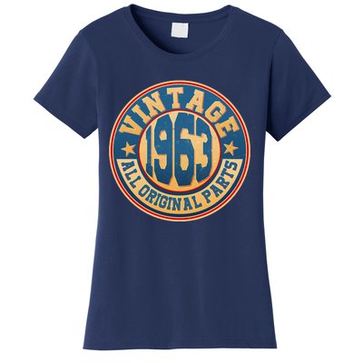 Vintage All Original Parts Emblem Shield 1963 60th Birthday Women's T-Shirt