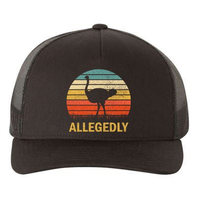 Vintage Allegedly Ostrich Retro Ostrich Lover Gift Yupoong Adult 5-Panel Trucker Hat