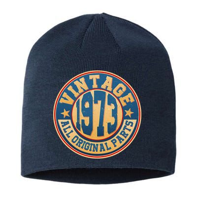 Vintage All Original Parts Emblem Shield 1973 50th Birthday Sustainable Beanie