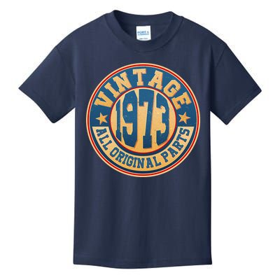 Vintage All Original Parts Emblem Shield 1973 50th Birthday Kids T-Shirt