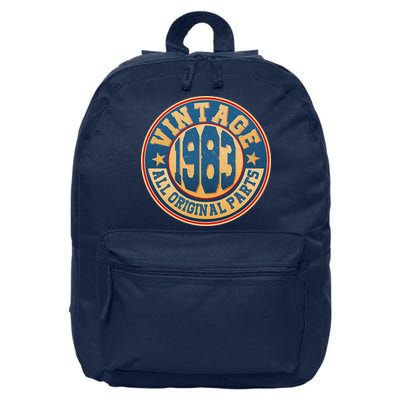Vintage All Original Parts Emblem Shield 1983 40th Birthday 16 in Basic Backpack