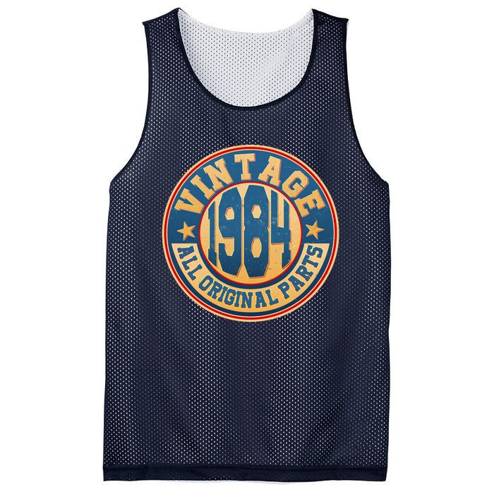 Vintage All Original Parts Emblem Shield 1984 40th Birthday Mesh Reversible Basketball Jersey Tank