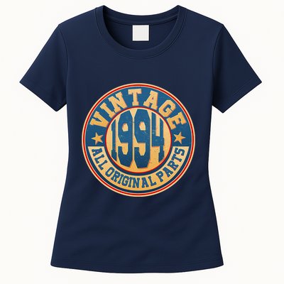 Vintage All Original Parts Emblem Shield 1994 30th Birthday Womens T-Shirt