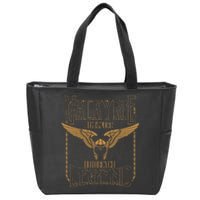 Varsity Arch Oregon Long Sleeve Zip Tote Bag