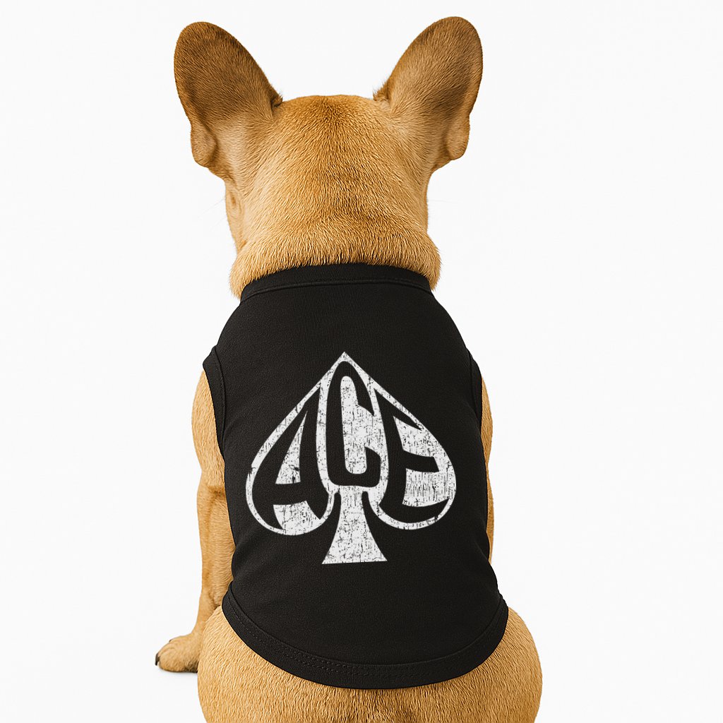 Vintage Ace Of Spades Texas Hold'em Playing Card Doggie Tank