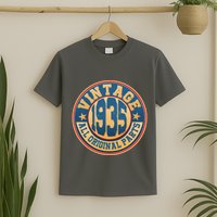 Vintage All Original Parts Emblem Shield 1935 90th Birthday T-Shirt