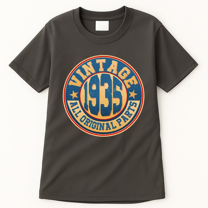 Vintage All Original Parts Emblem Shield 1935 90th Birthday Tall T-Shirt