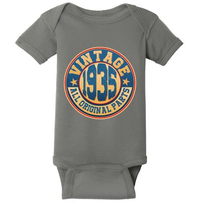 Vintage All Original Parts Emblem Shield 1935 90th Birthday Baby Bodysuit