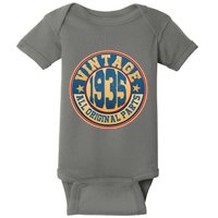 Vintage All Original Parts Emblem Shield 1935 90th Birthday Baby Bodysuit