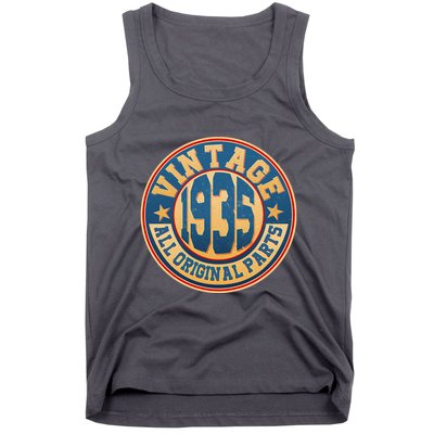 Vintage All Original Parts Emblem Shield 1935 90th Birthday Tank Top