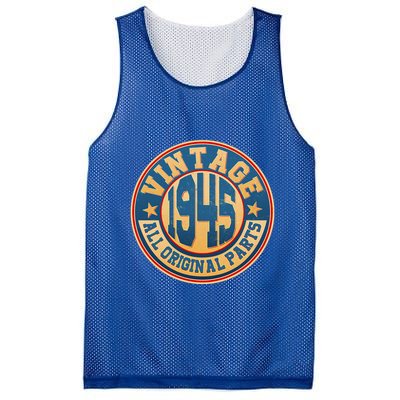 Vintage All Original Parts Emblem Shield 1945 80th Birthday Mesh Reversible Basketball Jersey Tank