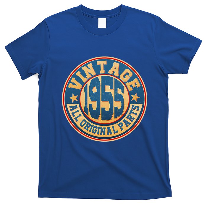 Vintage All Original Parts Emblem Shield 1955 70th Birthday T-Shirt