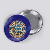 Vintage All Original Parts Emblem Shield 1955 70th Birthday Button