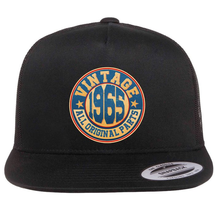 Vintage All Original Parts Emblem Shield 1965 60th Birthday Flatbill Hat
