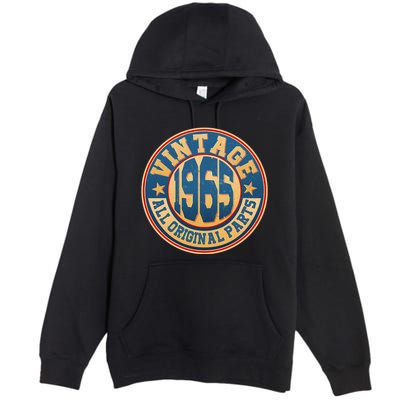 Vintage All Original Parts Emblem Shield 1965 60th Birthday Premium Pullover Hoodie