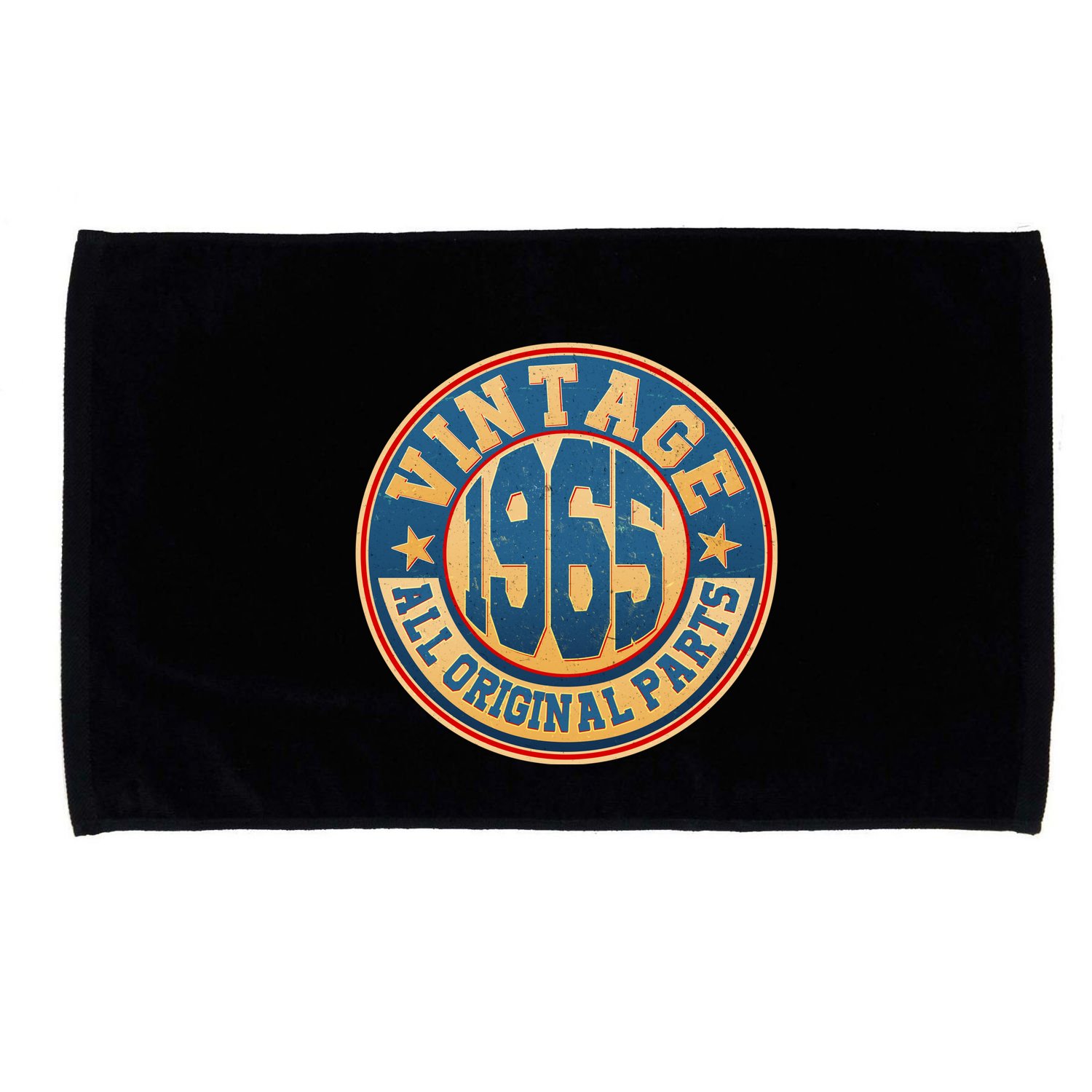 Vintage All Original Parts Emblem Shield 1965 60th Birthday Microfiber Hand Towel