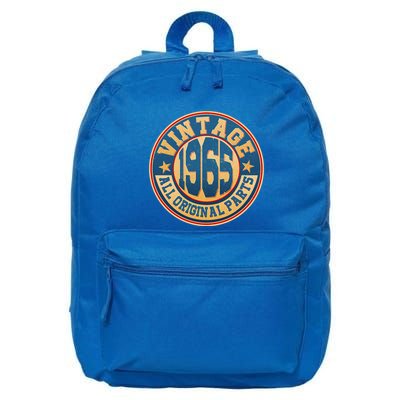 Vintage All Original Parts Emblem Shield 1965 60th Birthday 16 in Basic Backpack