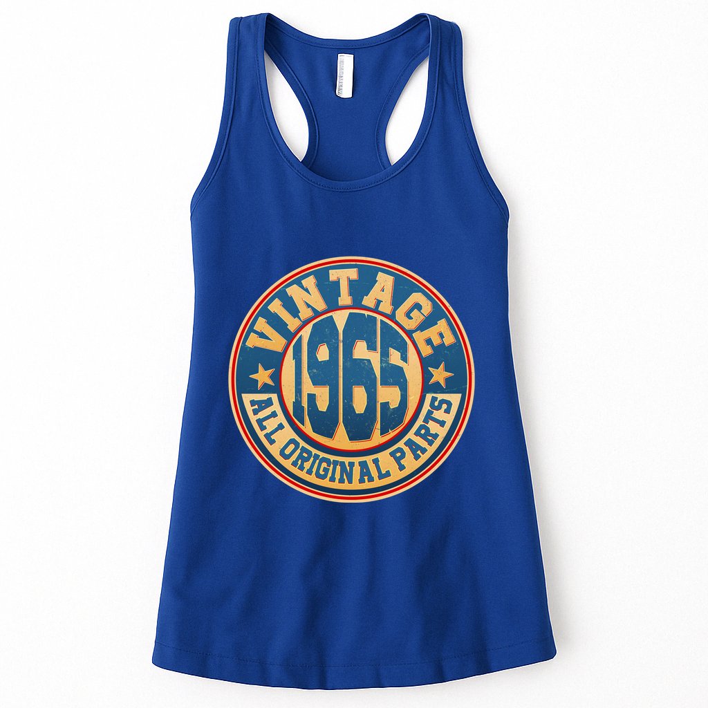 Vintage All Original Parts Emblem Shield 1965 60th Birthday Womens Tank Top