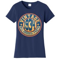 Vintage All Original Parts Emblem Shield 1934 90th Birthday Women's T-Shirt