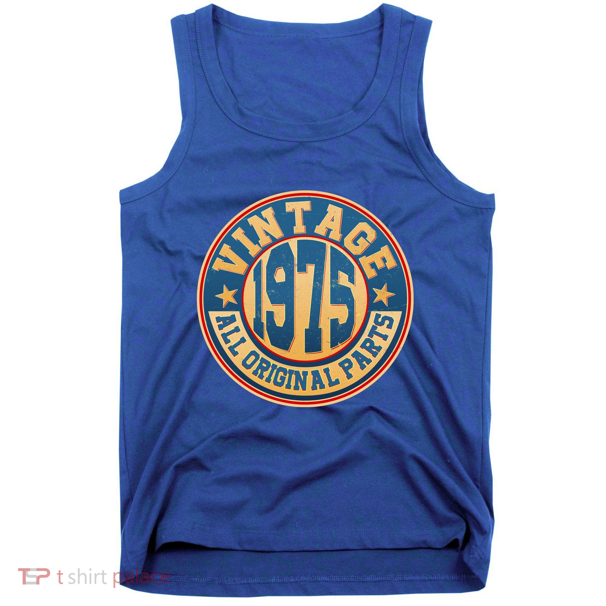 Vintage All Original Parts Emblem Shield 1975 50th Birthday Tank Top