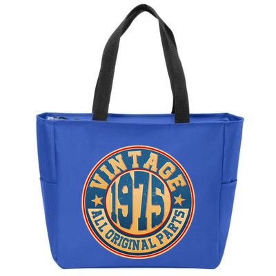 Vintage All Original Parts Emblem Shield 1975 50th Birthday Zip Tote Bag