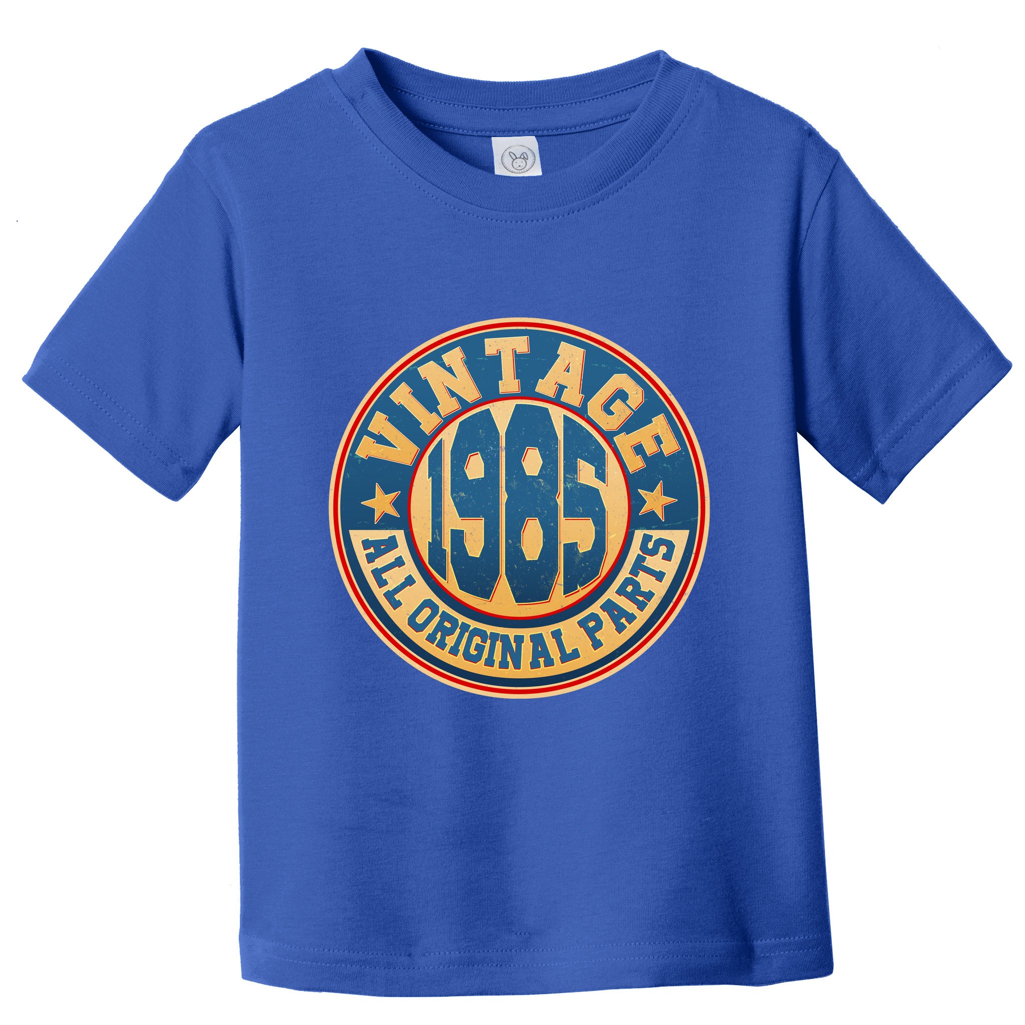 Vintage All Original Parts Emblem Shield 1985 40th Birthday Toddler T-Shirt