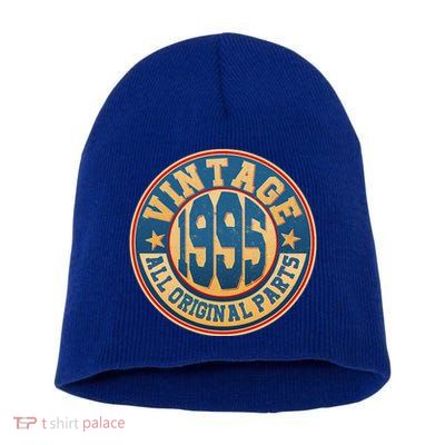 Vintage All Original Parts Emblem Shield 1995 30th Birthday Short Acrylic Beanie
