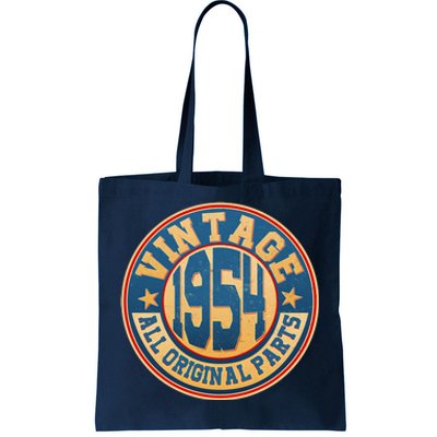 Vintage All Original Parts Emblem Shield 1954 70th Birthday Tote Bag