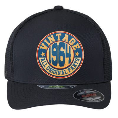 Vintage All Original Parts Emblem Shield 1964 60th Birthday Flexfit Unipanel Trucker Cap