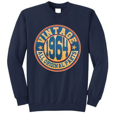 Vintage All Original Parts Emblem Shield 1964 60th Birthday Tall Sweatshirt