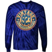 Vintage All Original Parts Emblem Shield 1923 100th Birthday Tie-Dye Long Sleeve Shirt