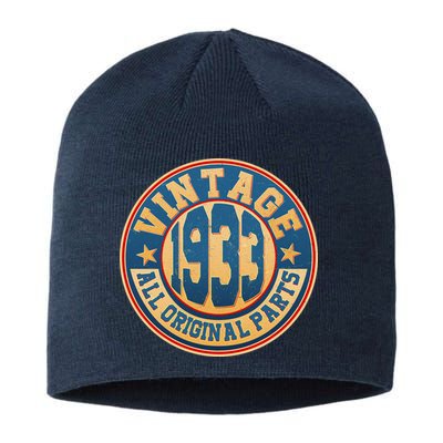 Vintage All Original Parts Emblem Shield 1933 90th Birthday Sustainable Beanie