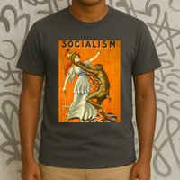 Vintage AntiSocialism Print T-Shirt