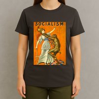 Vintage AntiSocialism Print T-Shirt