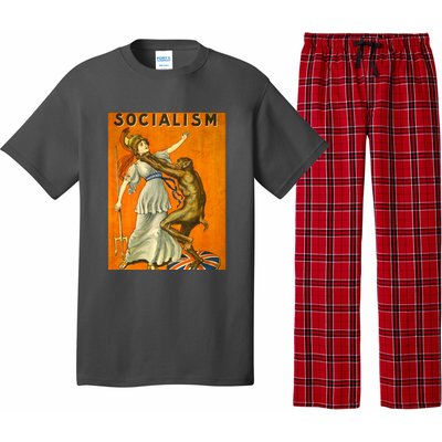 Vintage AntiSocialism Print Pajama Set