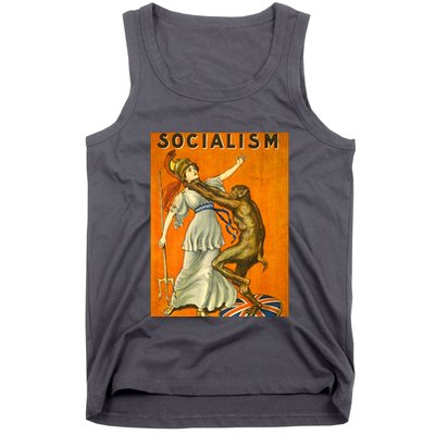 Vintage AntiSocialism Print Tank Top