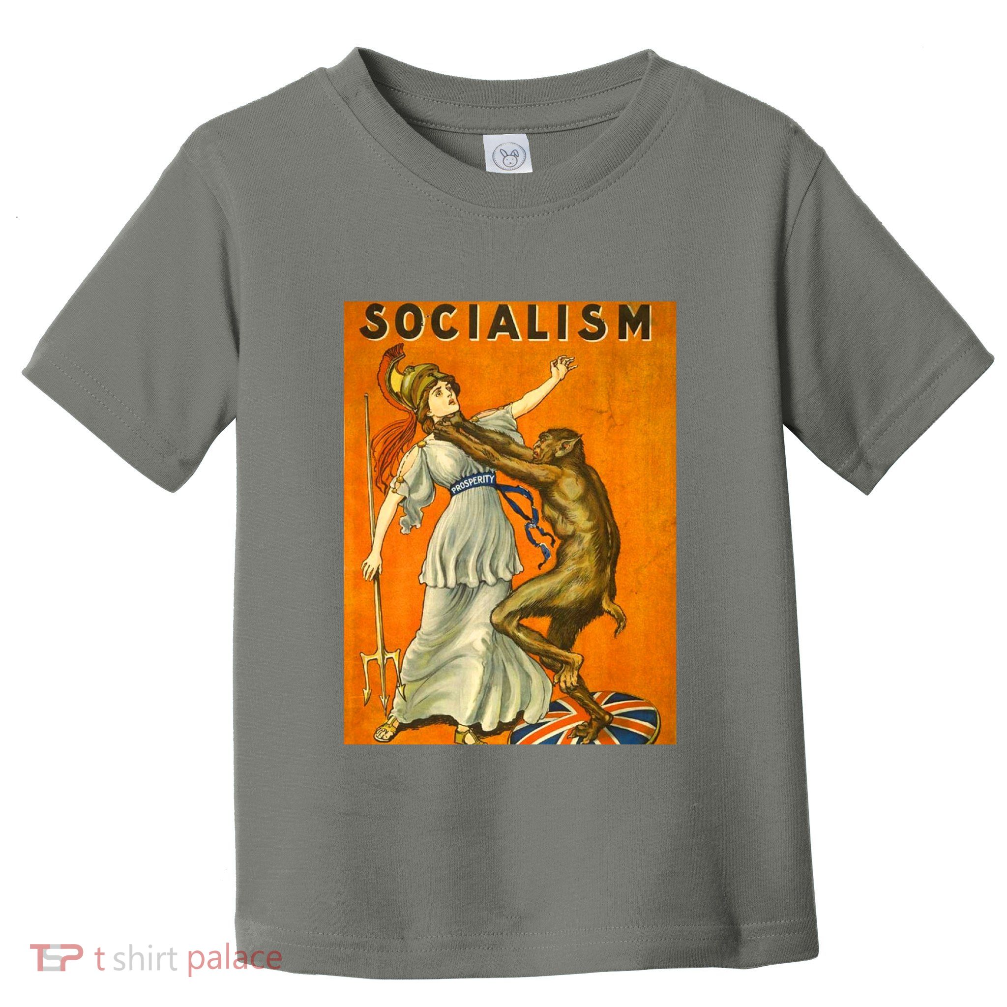 Vintage AntiSocialism Print Toddler T-Shirt