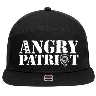 Valuetainment Angry Patriot 7 Panel Mesh Trucker Snapback Hat