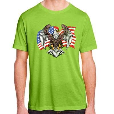 Vintage American Patriotic Eagle Adult ChromaSoft Performance T-Shirt