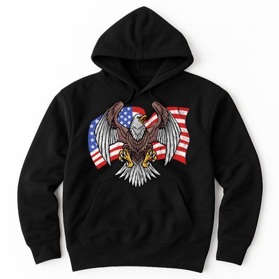 Vintage American Patriotic Eagle Hoodie