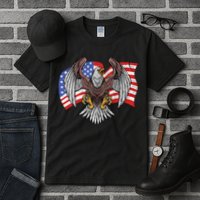 Vintage American Patriotic Eagle Tall T-Shirt